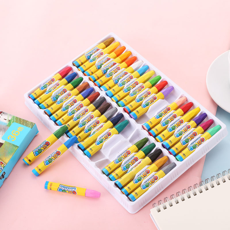 Bút sáp dầu học sinh Deli - 12 màu/18 màu/24 màu/36 màu - 1 hộp - 6961/6962/6963/6964
