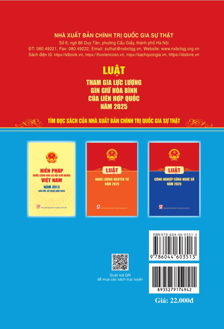 Luật tham gia lực lượng gìn giữ hòa bình của liên hợp quốc năm 2025