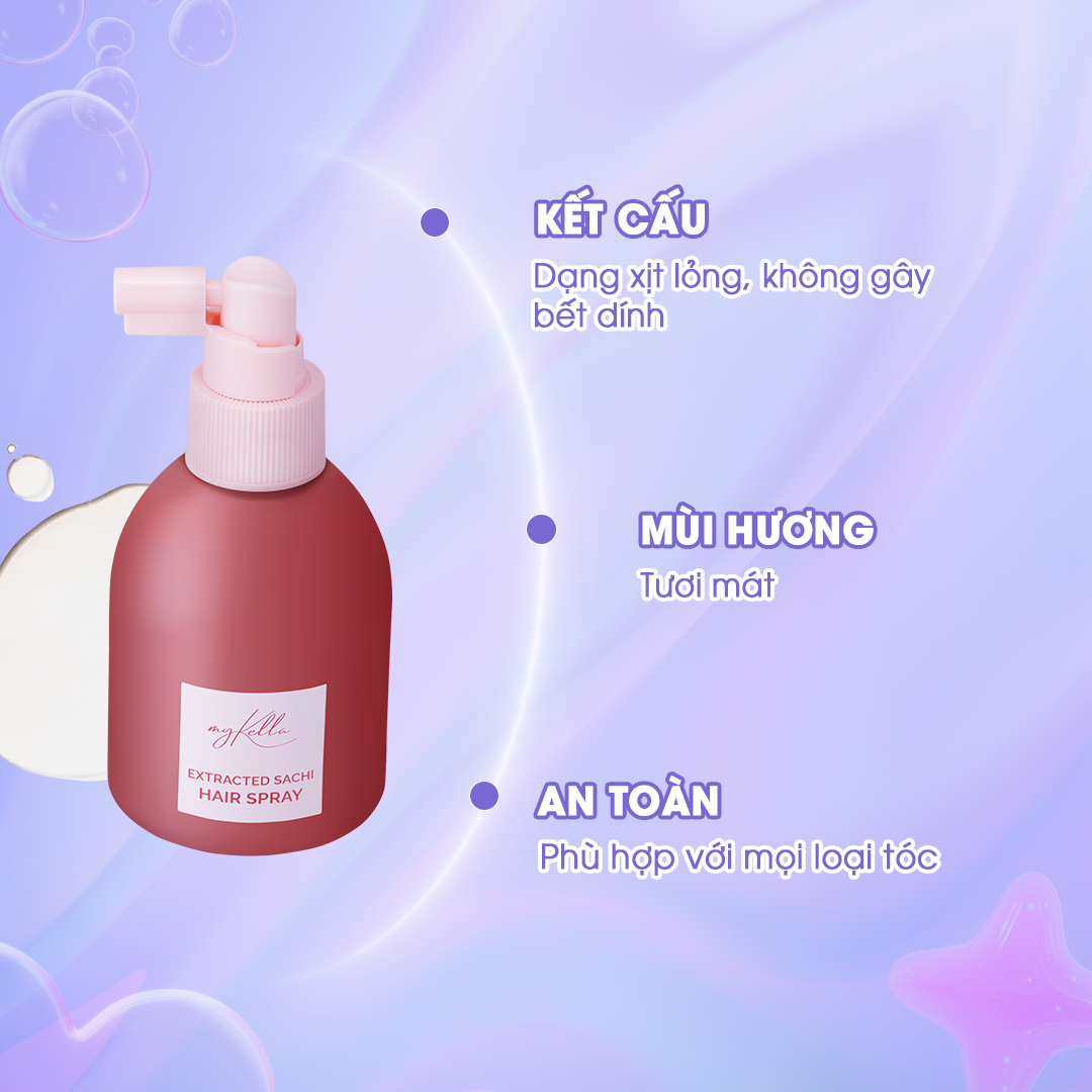 Xịt Dưỡng Tóc myKella Dưỡng Tóc Chắc Khỏe, Kích Thích Mọc Tóc Chiết Xuất Sacha Inchi 150ml