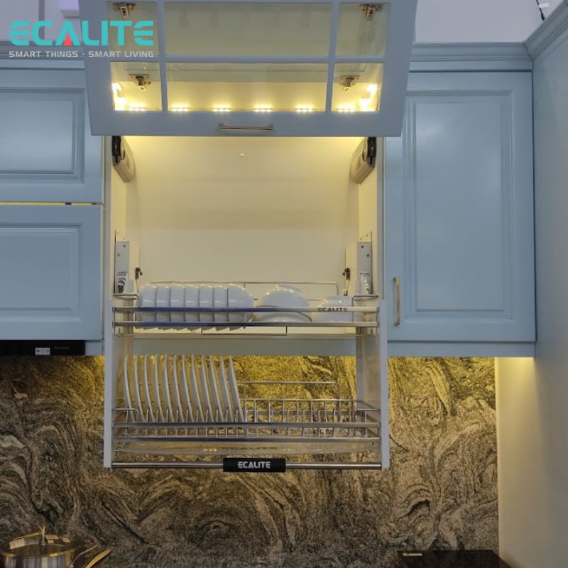 Kệ chén di động tủ trên Lift-Basket Ecalite EL-BL700W