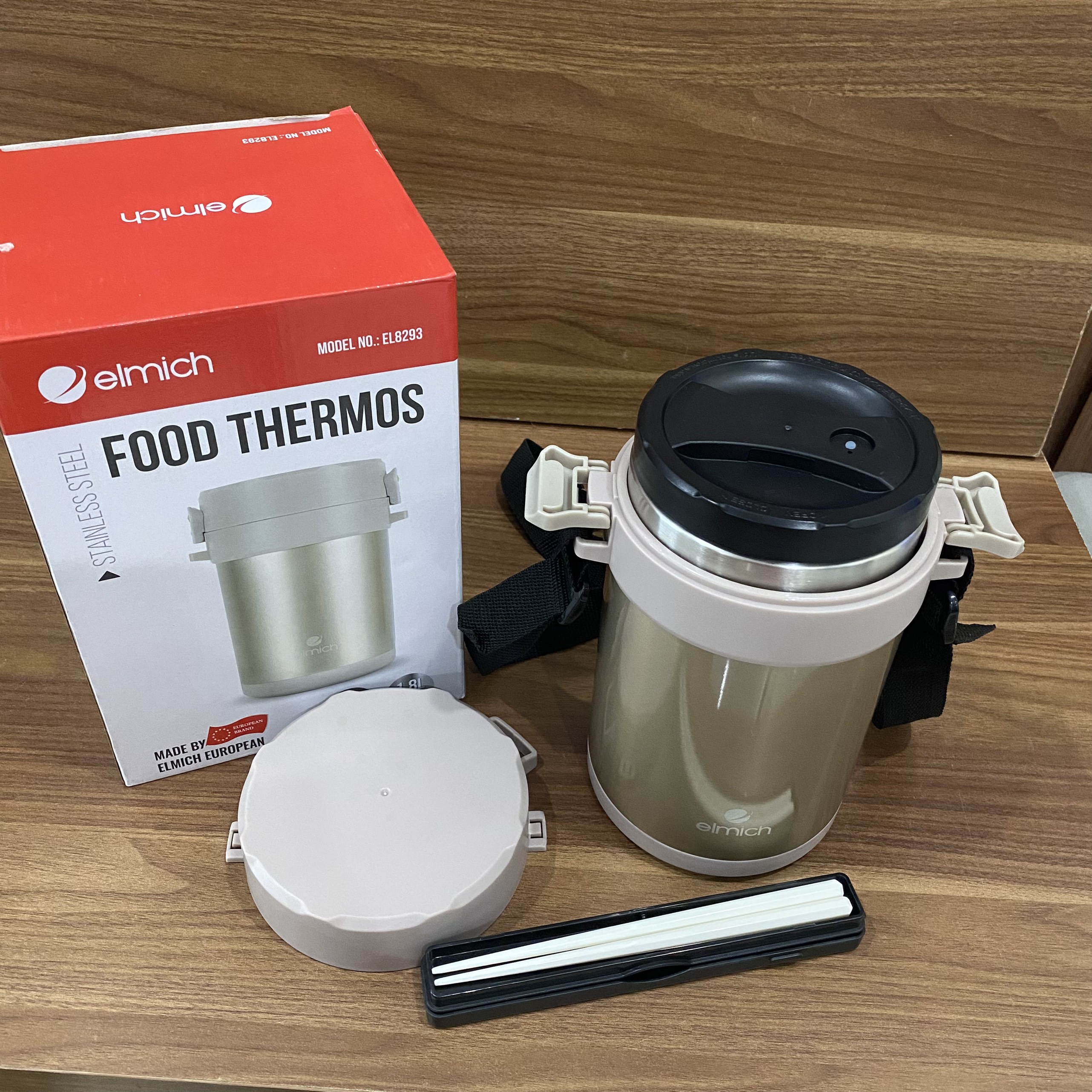 Hộp Cơm Giữ Nhiệt Văn Phòng Inox 304 Emich EL8293 dung tích 1.8 Lít
