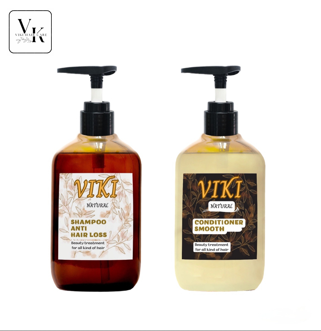 Dầu Gội VIKI Gừng Bồ Kết, Ngăn Rụng Tóc, Kích Mọc Tóc 300ml