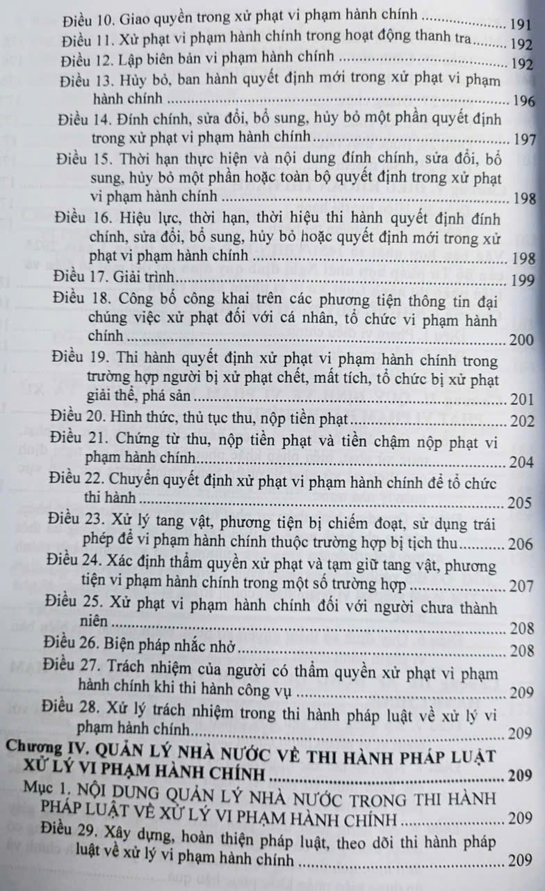 Luật Xử Lý Vi Phạm Hành Chính (sửa đổi, bổ sung năm 2025) các văn bản quy định chi tiết và biện pháp thi hành