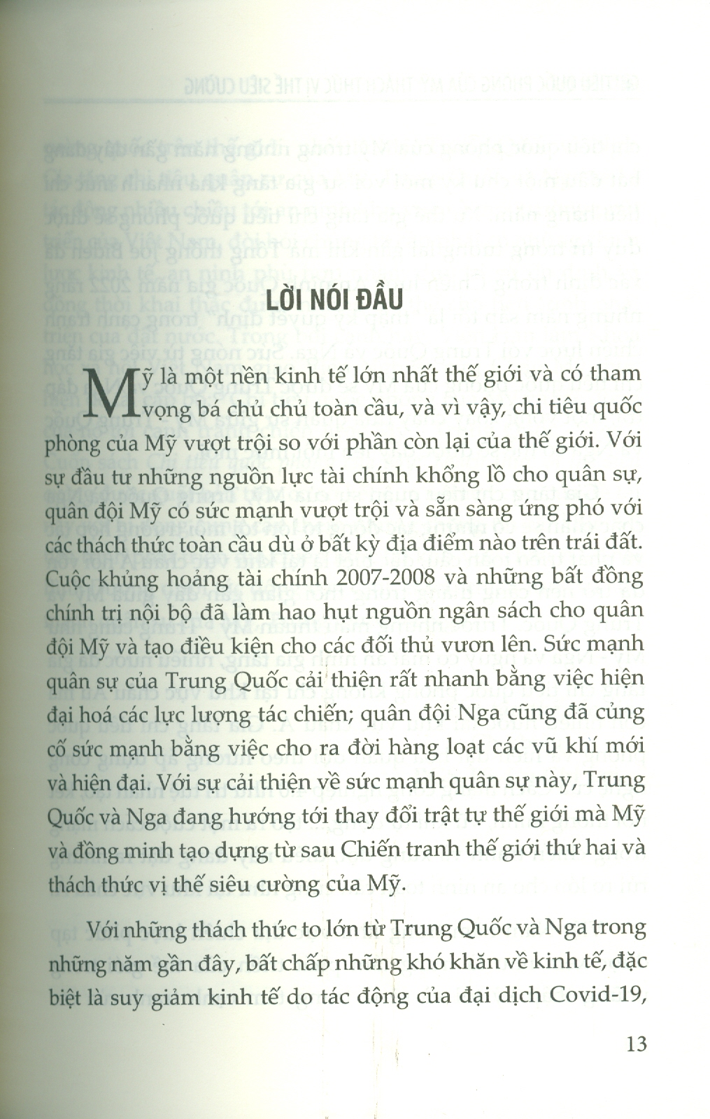 Chi Tiêu Quốc Phòng Của Mỹ Thách Thức Vị Thế Siêu Cường - Cù Chí Lợi chủ biên