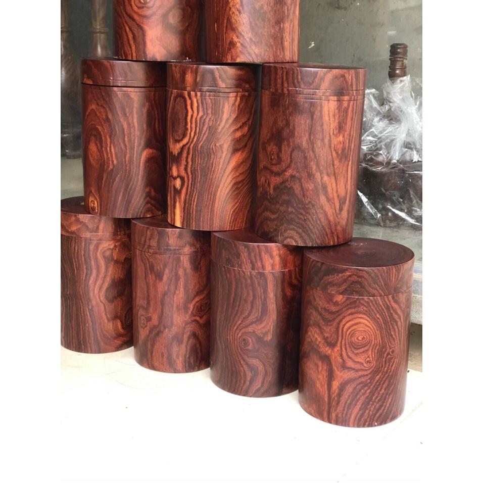 Hộp đựng trà ,chè bằng gỗ trắc đẹp KT 20× cao 12cm