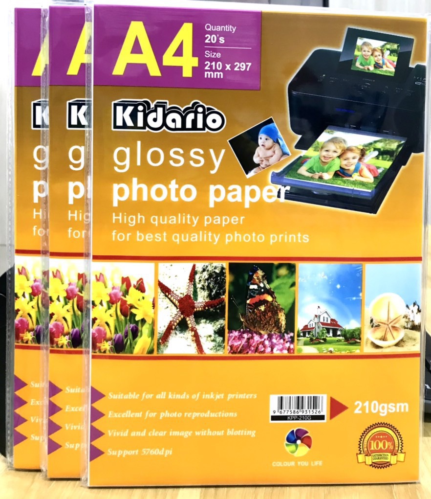 Giấy In Ảnh A4 Epson 1 Mặt 50 Tờ Định Lượng 210Gsm
