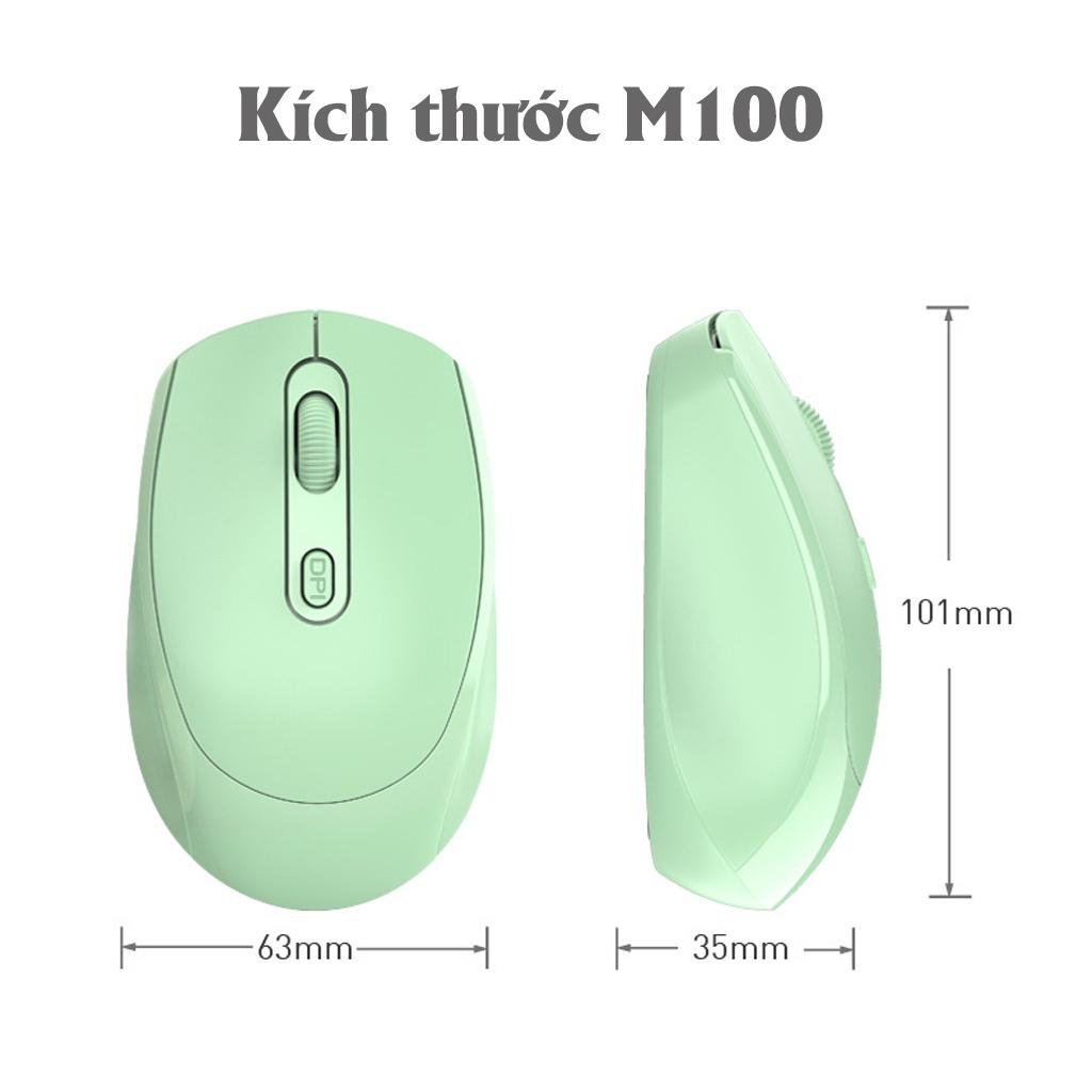 Chuột Không Dây PIX-LINK P100 Wireless 2.4Ghz Sạc Pin, Chống Ồn, DPI1600 Dùng Cho Máy Tính, Laptop, Tivi-Hàng Chính Hãng