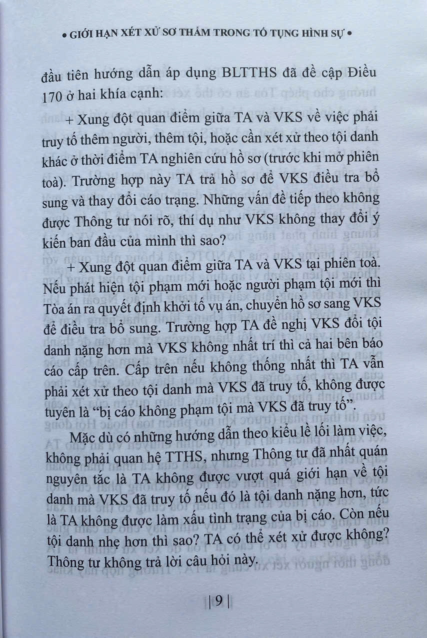Giới Hạn Xét Xử Sơ Thẩm Trong Tố Tụng Hình Sự