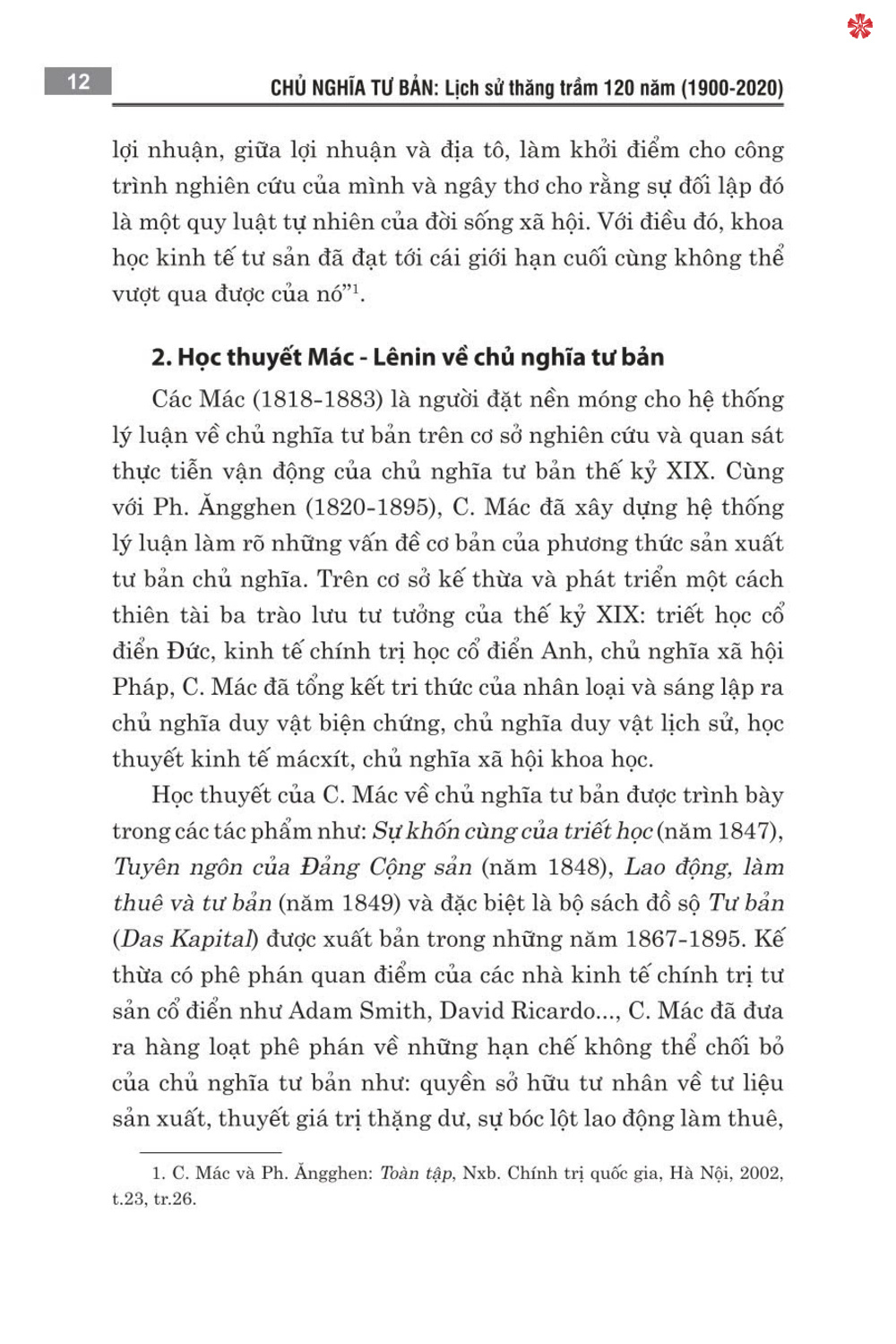 Chủ nghĩa tư bản lịch sử thăng trầm 120 năm (1900 - 2020) bản in 2021