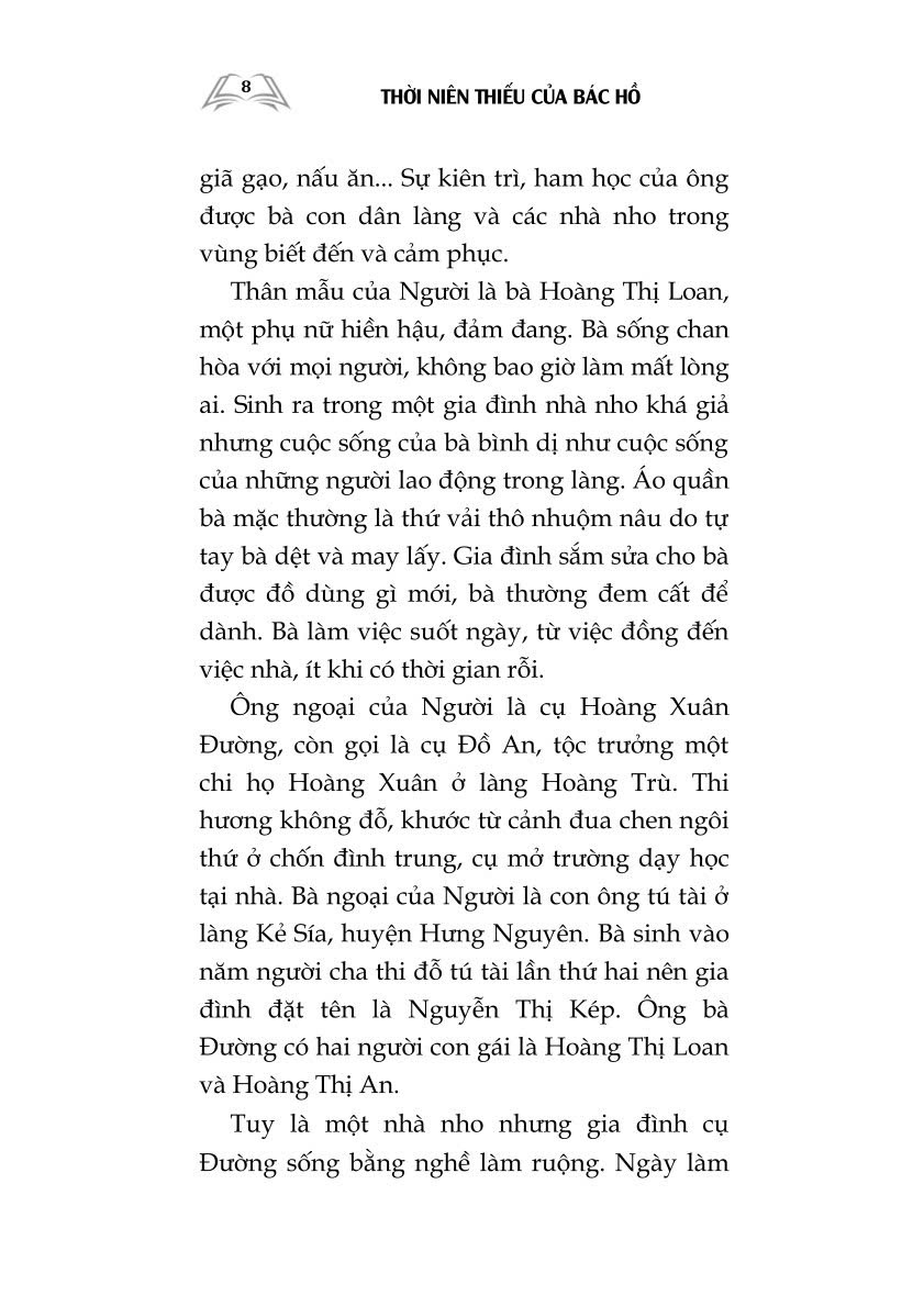 Thời niên thiếu của Bác Hồ (Xuất bản lần thứ hai)