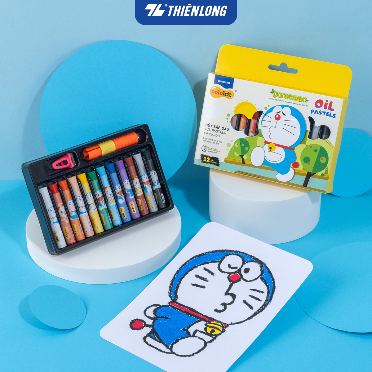 Bút sáp dầu Colokit Doraemon OP-C07/DO