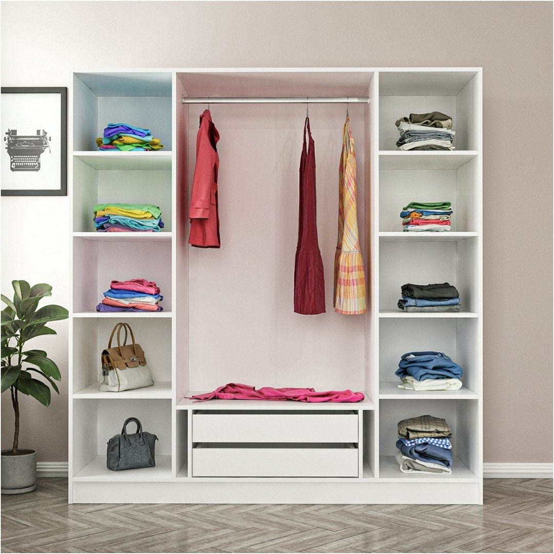Tủ quần áo gỗ công nghiệp kiểu dáng hiện đại SMLIFE Carvium
