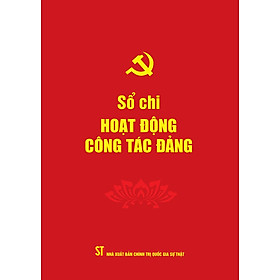 Sổ chi hoạt động công tác Đảng - bản in 2024
