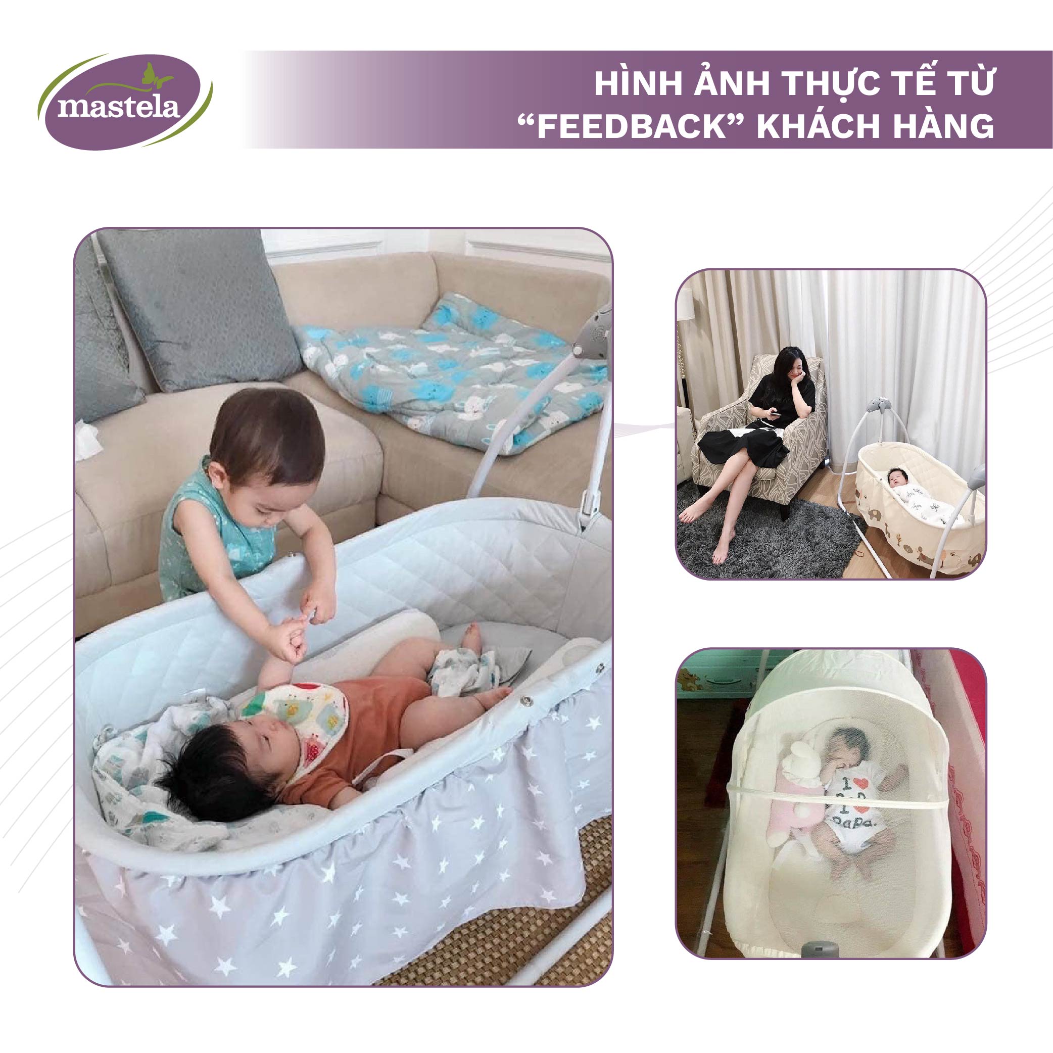 Nôi tự động cao cấp cho bé SG239