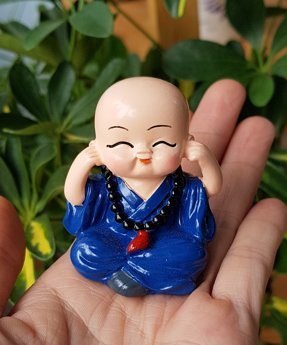 Bộ 04 chú tiểu Tứ Không đeo xâu chuỗi size 5cm - mẫu Việt Nam