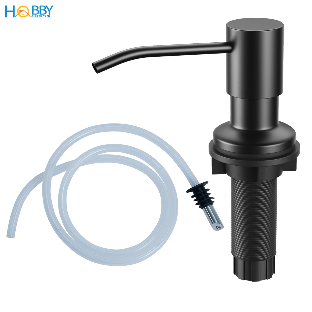 Vòi bơm hút nước rửa chén đầu inox 304 sơn đen HOBBY Home Decor NRC4