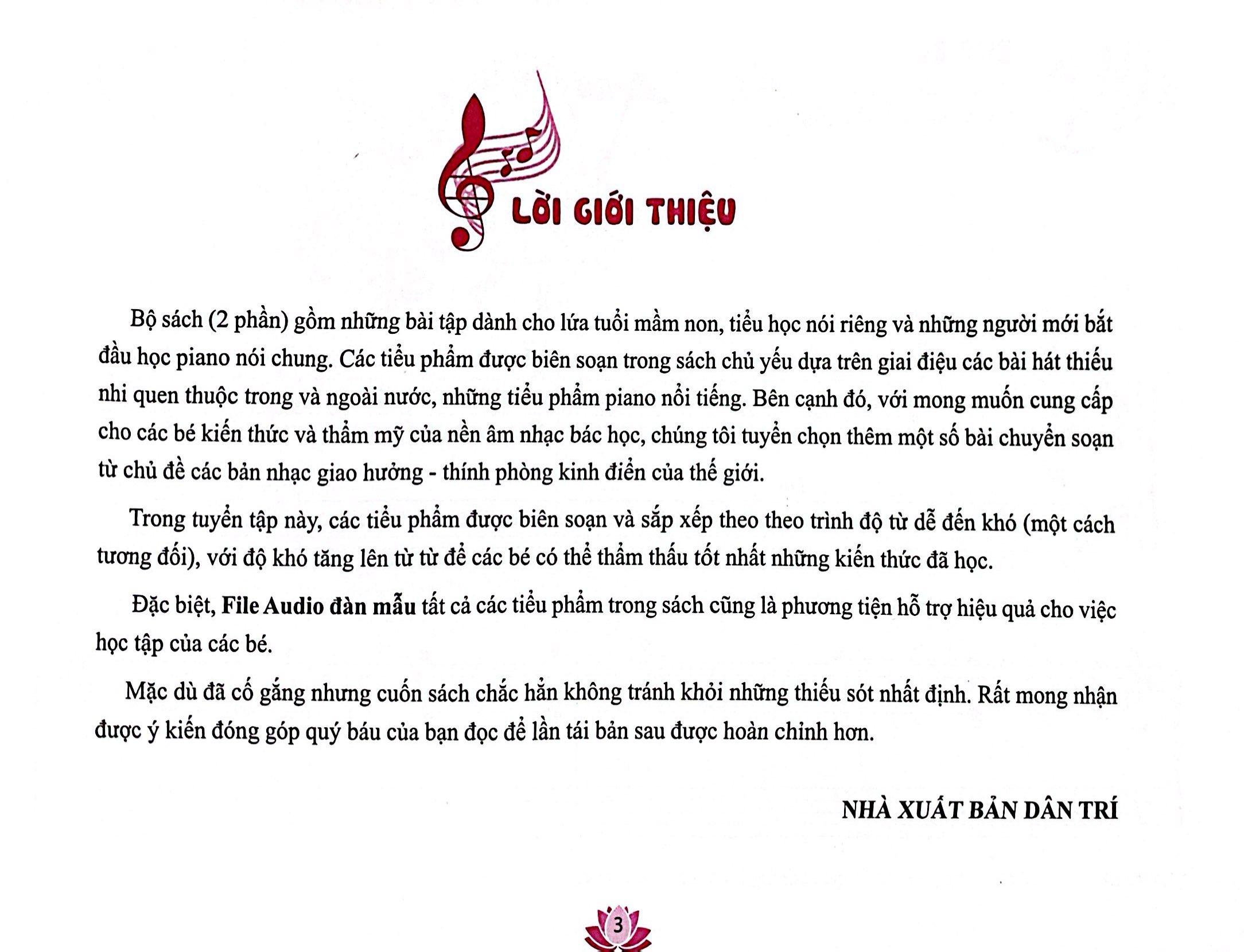 Tuyển Tập Tiểu Phẩm Piano Măng Non - Phần 1 (Tái Bản)