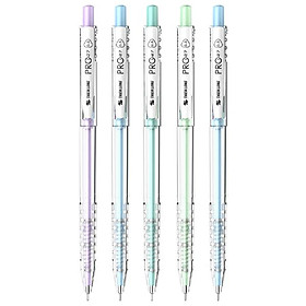 Vỉ 5 Bút Bi Pro 027 0.5 mm - Thiên Long TL-105 - Mực Xanh