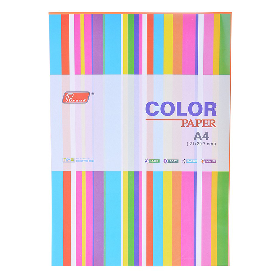 Giấy In 5 Màu Cao Cấp (100 Tờ)