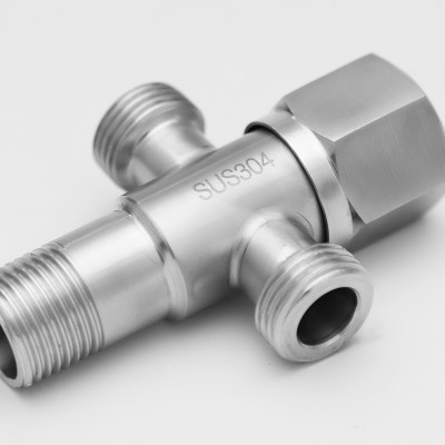 Van chia giảm áp - khóa 2 đường nước Inox SUS 304 Yamato VTI