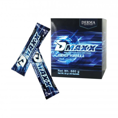 DMAXX thức uống bổ sung vitamin năng lượng có đường DAMODE 27 gói dùng thử màu xanh