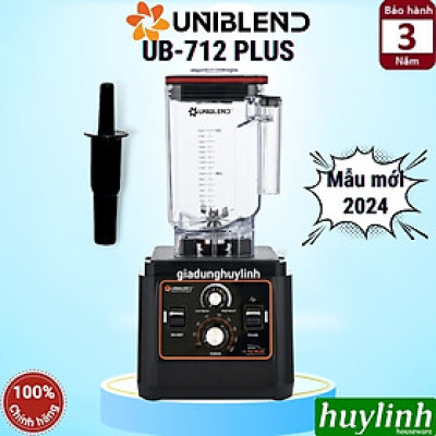 [Có hẹn giờ] Máy xay sinh tố công nghiệp Uniblend UB-712 Plus - [Mẫu mới 2024] - 1680W - Dung tích 1.8 lít - Hàng chính hãng