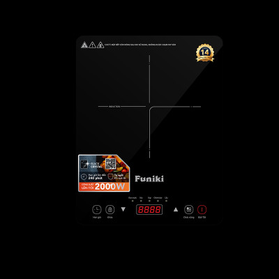 Bếp từ đơn Funiki HSD8138 - Công suất 2000W - Tặng kèm nồi - Bảo hành 14 tháng - Hàng chính hãng