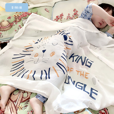 Chăn (mền) đũi cho bé từ sơ sinh đến tiểu học Bamboo Home chất liệu sợi tre thiên nhiên và sợi Cotton, siêu mềm mịn, 110x110cm - Hàng chính hãng BBH07