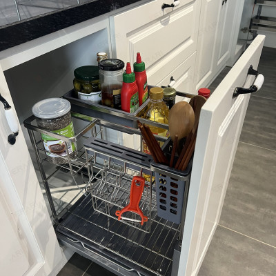 {Hàng chính hãng} Kệ dao thớt chai lọ nan dẹt Inox 304 bóng mờ cao cấp