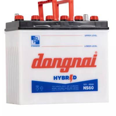 Ắc quy  Hybrid NS60 | 12V - 45Ah ( tặng acid châm bình )