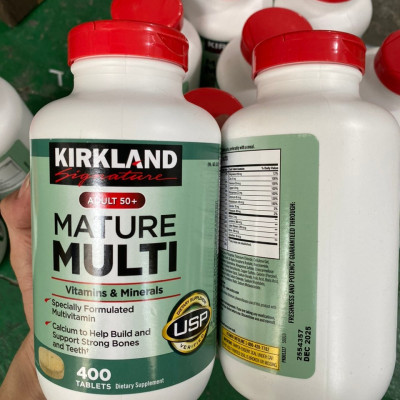 Vitamin tổng hợp cho người từ 50 tuổi Mature Multi Vitamins & Minerals Kirkland tăng sức đề kháng, hỗ trợ xương, răng và cơ bắp khỏe  - OZ Slim Store