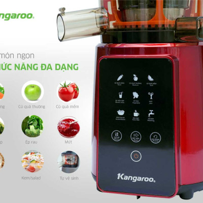 MÁY ÉP TRÁI CÂY KANGAROO KG200SJD1 (MÁY ÉP CHẬM 665ml - 200W) Hàng Chính Hãng)