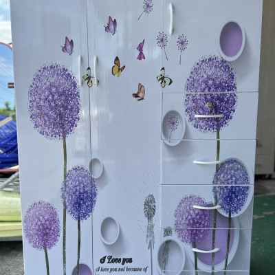 Tủ áo in 3D Juno Sofa nhiều ngăn người lớn L1 1m05 x 1m6 x 51 cm