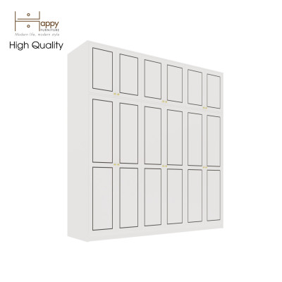 [Happy Home Furniture] ELEGANT, Tủ quần áo cửa mở 2m4x2m4, 240cm x 54cm x 240cm ( DxRxC), TCM_085
