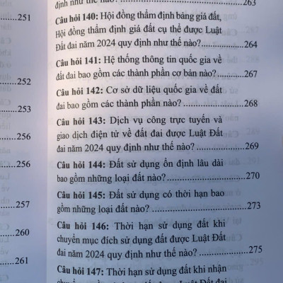 200 câu hỏi và trả lời về Luật Đất đai năm 2024