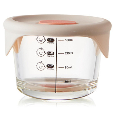 Bộ 3 hộp thủy tinh đựng thức ăn dặm cho bé Lock&Lock 230ml x 3 hộp LLG508S3 - Hàng chính hãng, có vạch chia - Hapos