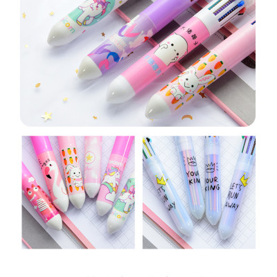 Bộ 3 bút bi nhiều ngòi màu sắc dễ thương đa năng