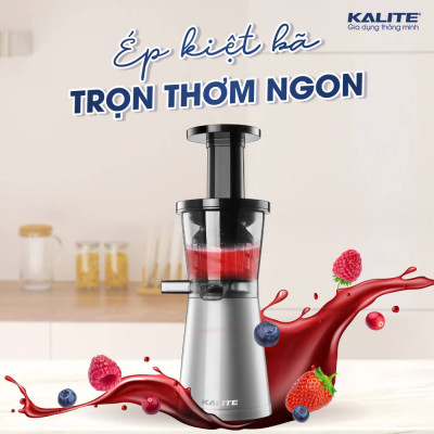 Máy Ép Trái Cây, Máy Ép Chậm Mini KALITE KSJ4411 Tiêu Chuẩn Châu Âu Dung Tích 200 ML Công Suất 200 W - Hàng Chính Hãng