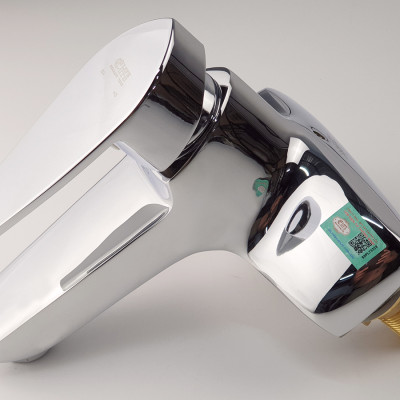 Vòi Lavabo nóng lạnh 2 chân Đồng mạ Chrome Eurolife EL-SUN 03 (Trắng bạc)