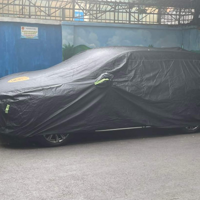 Bạt phủ ô tô Volvo S90 chất liệu Polyester - màu đen cao cấp MACSIM màu đen - sử dụng trong nhà và ngoài trời