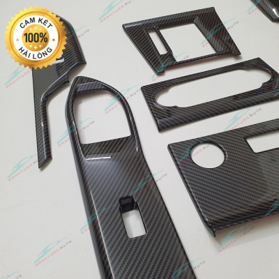Ốp nội thất Toyota Veloz, Veloz Cross nhựa ABS vân carbon hàng cao cấp
