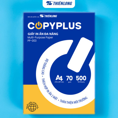 Ream giấy A4 70 gsm Thiên Long Copy Plus PP-003 (500 tờ) - Hàng nhập khẩu