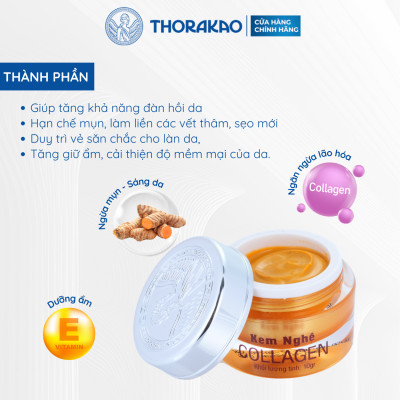 Kem Nghệ Collagen Thorakao Căng Bóng Da Mặt 10G