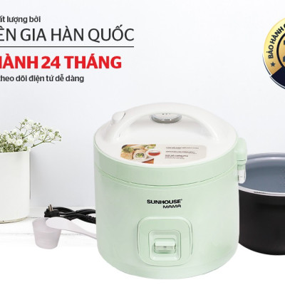 Nồi Cơm Điện 1.2L Sunhouse MaMa SHD8265 - Màu Ngẫu Nhiên - Hàng Chính Hãng