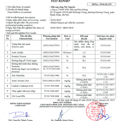 3 Chai Mật ong nguyên chất hoa rừng tây bắc Phúc Khang (720g)  - Hàng Chính Hãng - Mật ong sạch đạt chuẩn xuất khẩu 