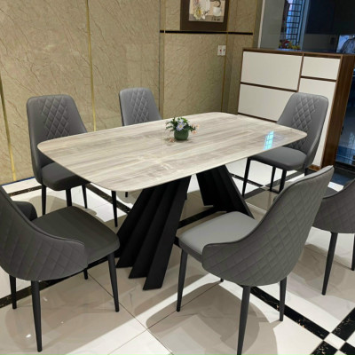 Bàn ăn cao cấp Juno Sofa mặt đá chân A sáng tạo