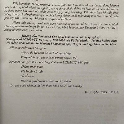 Hướng Dẫn Thực Hành Chế Độ Kế Toán Hành Chính, Sự Nghiệp