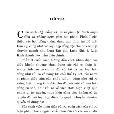 Hợp đồng và rủi ro pháp lý cách nhận diện và phòng ngừa - bản in 2025