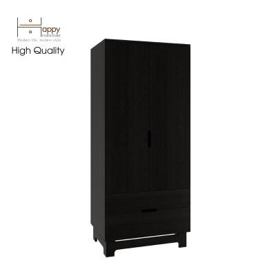 [Happy Home Furniture] MOLLY, Tủ quần áo 2 cánh mở - 2 ngăn kéo, 76cm x 54cm x 176cm ( DxRxC), TCM_106