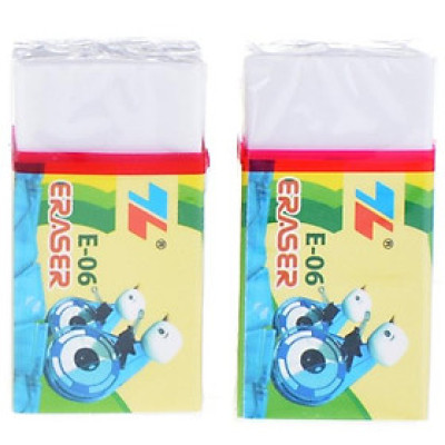 Vỉ 2 Cục Gôm Thiên Long E-06